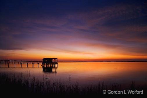 Powderhorn Lake In First Light_27684.jpg - Photographed near Port Lavaca, Texas, USA.